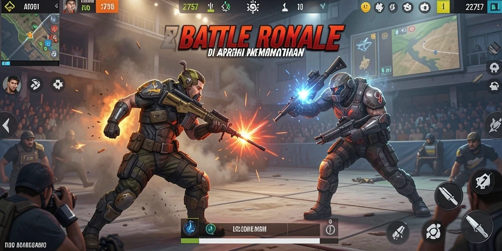Gameplay seru dan menegangkan di <strong>2757</strong> dengan aksi Battle Royale.