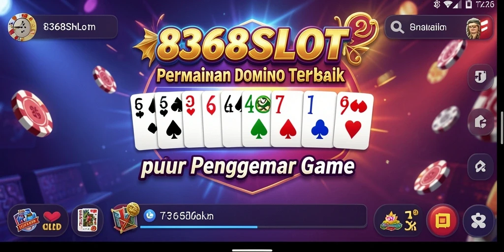 Tampilan menarik dari gameplay 8368SLOT dengan aksi domino yang seru.