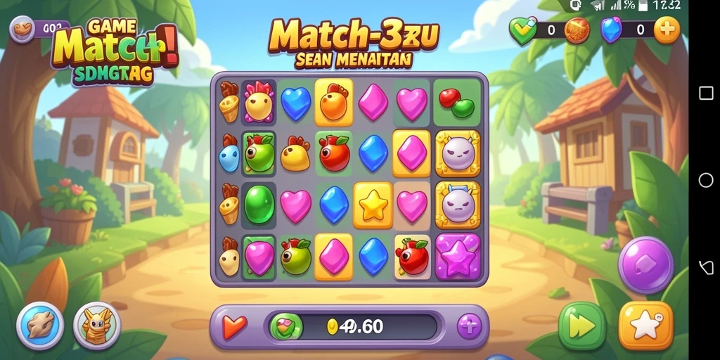 Tampilan gameplay seru dalam ADG62 dengan tingkat tantangan yang menarik.