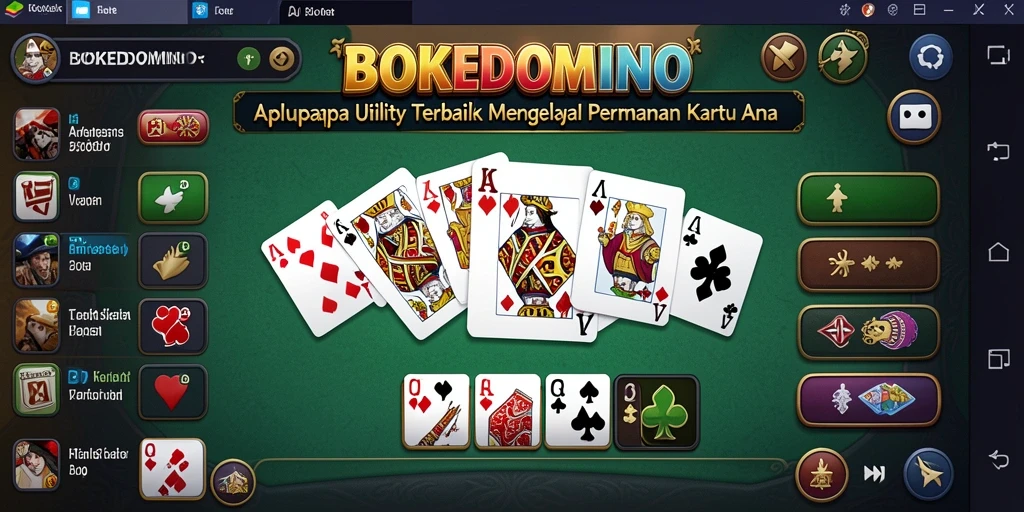 Screenshot BOKEDOMINO menampilkan antarmuka permainan yang menarik dan intuitif.