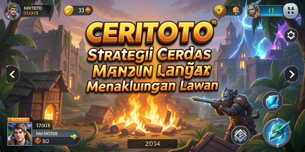 Screenshot utama CERITOTO menampilkan aksi taktis dalam gameplay Strategy.