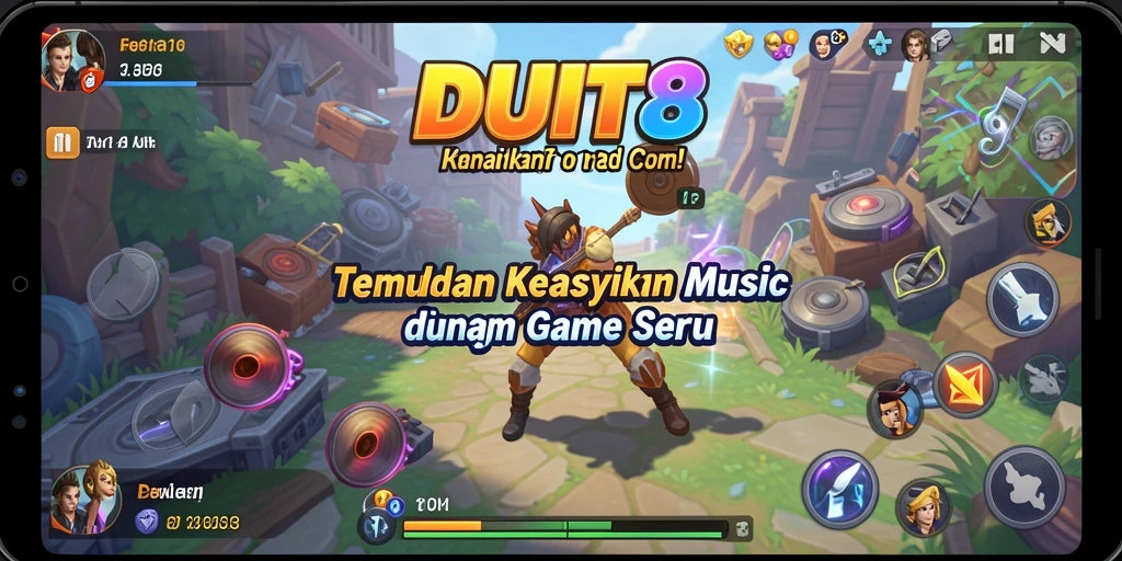 Tampilan gameplay DUIT8 yang seru dan interaktif.