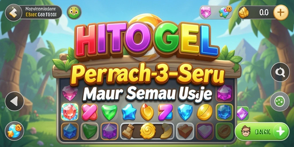 Tampilkan gameplay HITOGEL yang seru dan penuh warna.
