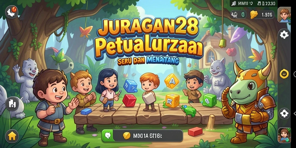 Tampilan gameplay menantang di JURAGAN28 dengan puzzle yang menarik.