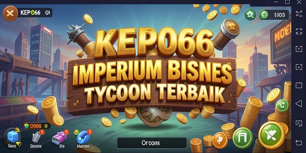 Screenshot gameplay KEPO66 menunjukkan aktivitas pengelolaan bisnis yang dinamis.