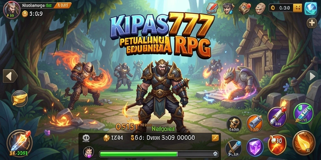Tampilan gameplay KIPAS777 yang memukau dalam pertempuran RPG.
