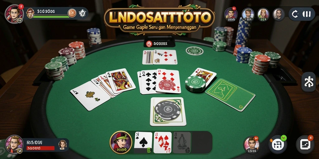 Screenshot gameplay menarik dari LNDOSATTOTO dengan suasana Gaple.