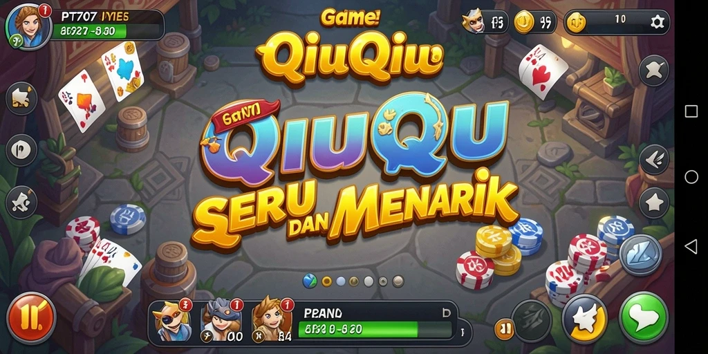 Tampilan gameplay QiuQiu yang menarik dan mendebarkan.