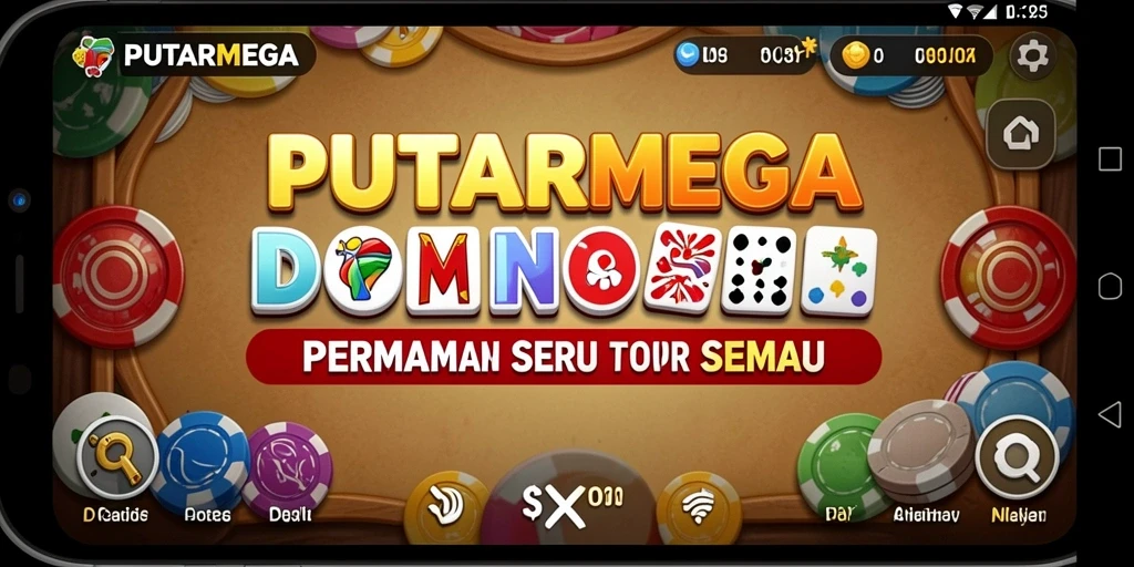 Screenshot gameplay PUTARMEGA yang menarik dan interaktif.