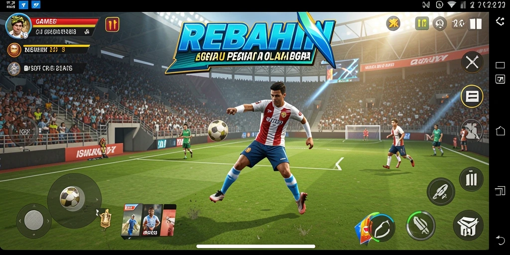 Tampilan seru gameplay REBAHIN dalam aksi olahraga.