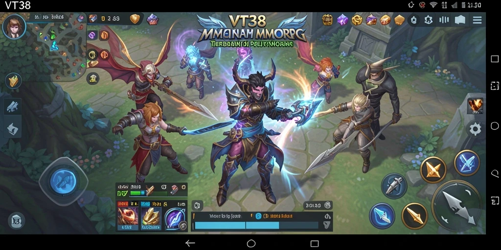 Tampilan gameplay menarik dari VT38 yang menunjukkan petualangan MMORPG.